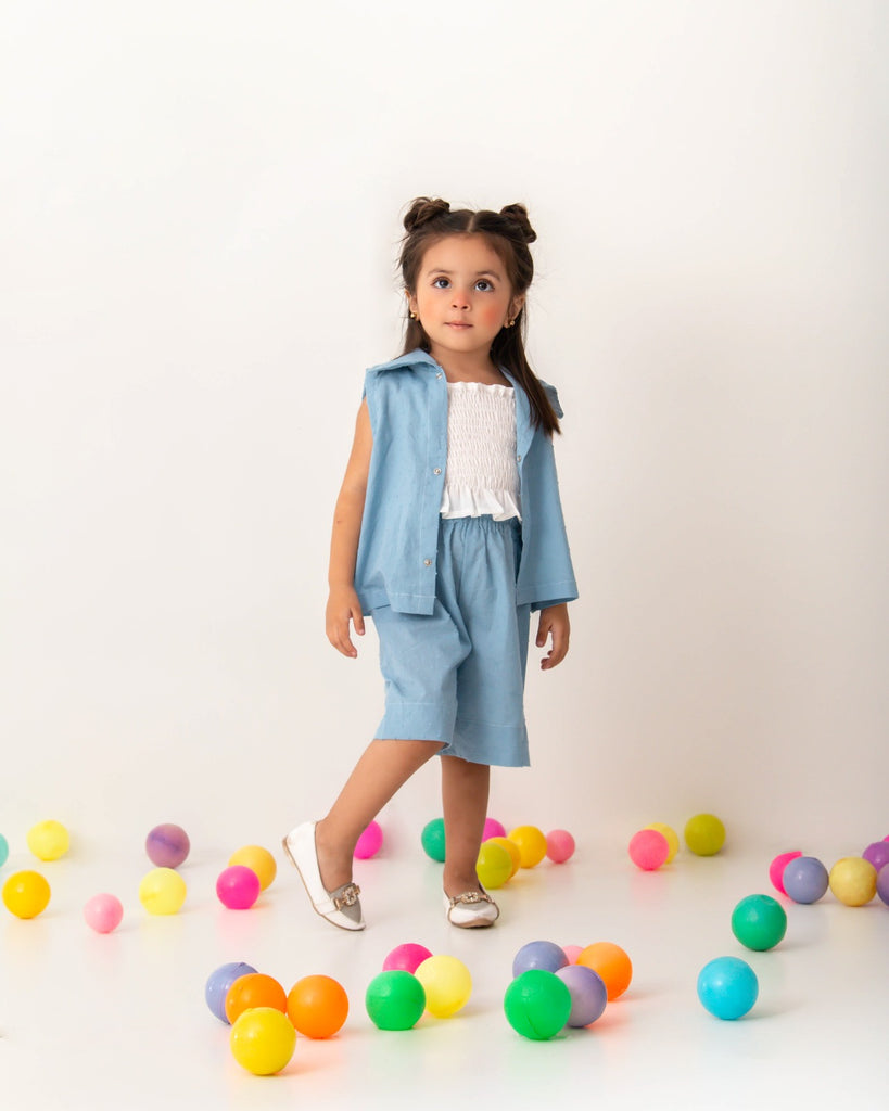 Blue Skies Breeze Shorts Set