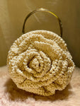 Rose crochet pouch