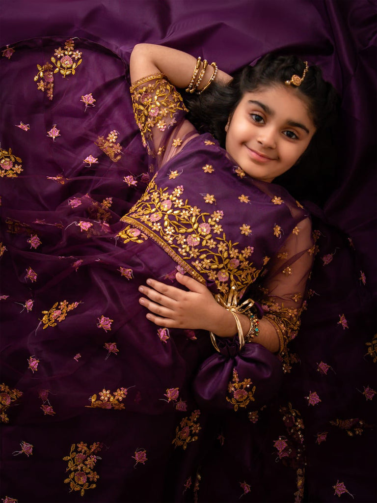 Namal lehnga set (plum) ec26