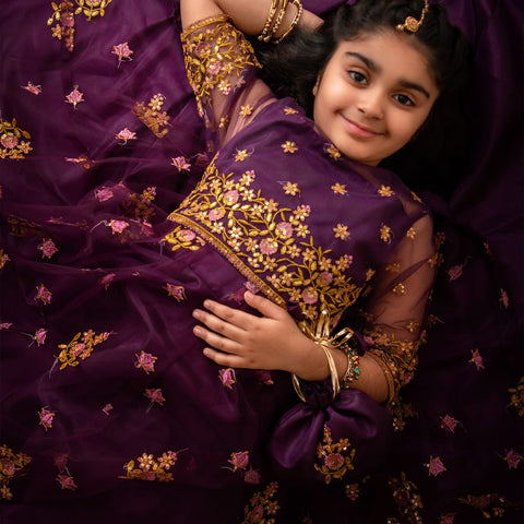 Namal lehnga set (plum) ec26