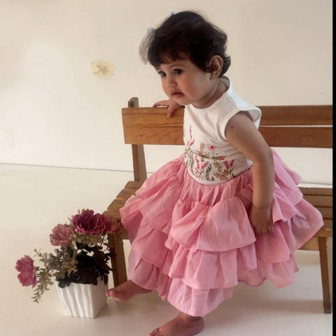 Pivione skirt set pink