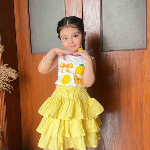 Pivione skirt set lemon