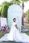 The flutter White gown