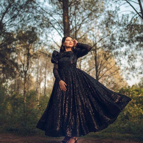 The Black Sequence Dress