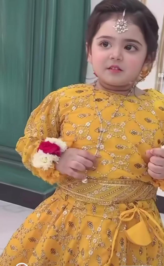 Rang O Aftab Mustard Lehenga Set