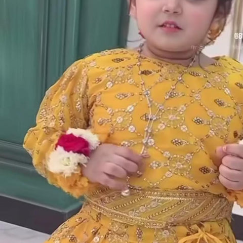 Rang O Aftab Mustard Lehenga Set