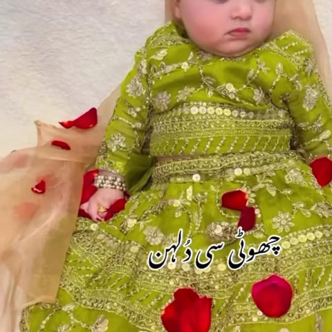 Rang O Aftab Pistachio Lehenga Set
