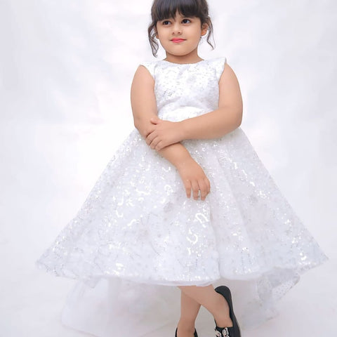 Pinwheel galaxy frock (WHITE)