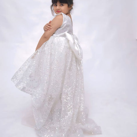 Pinwheel galaxy frock (WHITE)