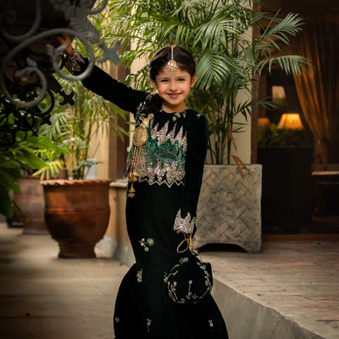 The hoorie mermaid dress (green)