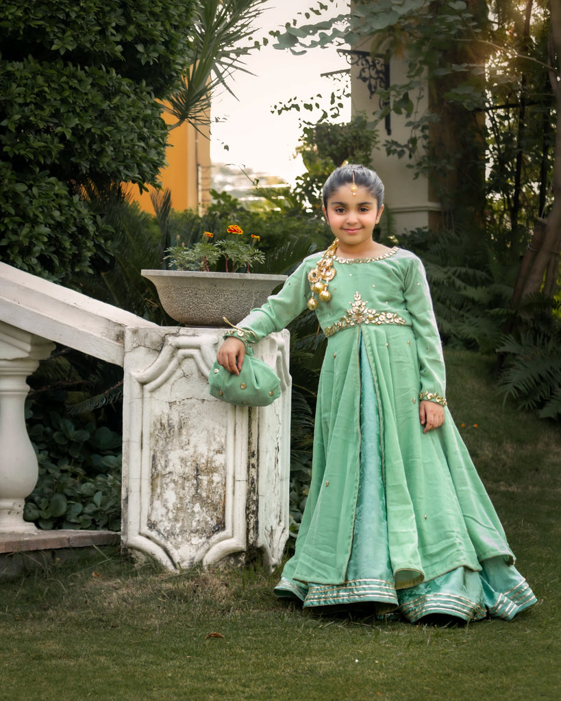 The emerald lehnga set