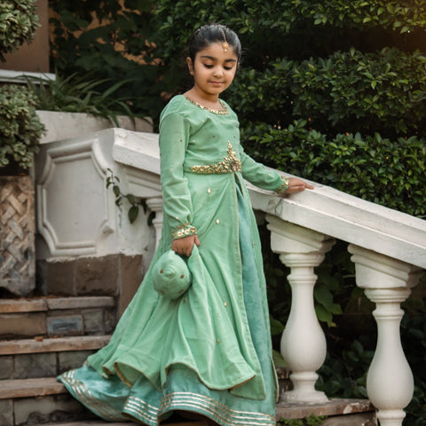 The emerald lehnga set
