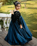 The damsel blue black frock