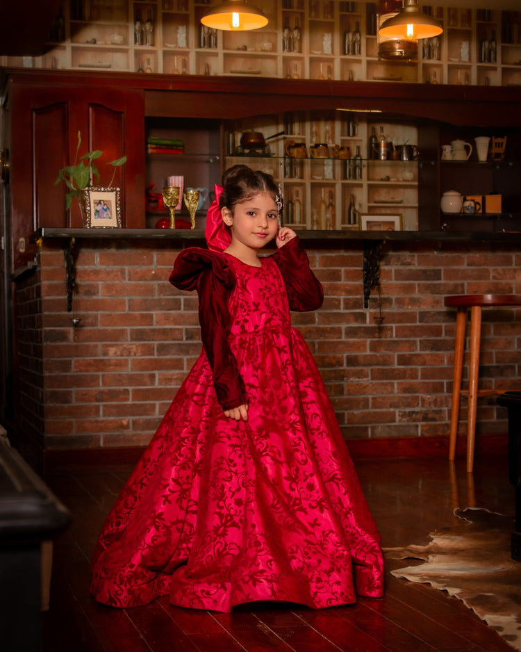 The bambi maroon frock