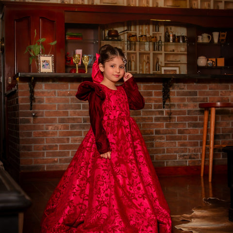 The bambi maroon frock