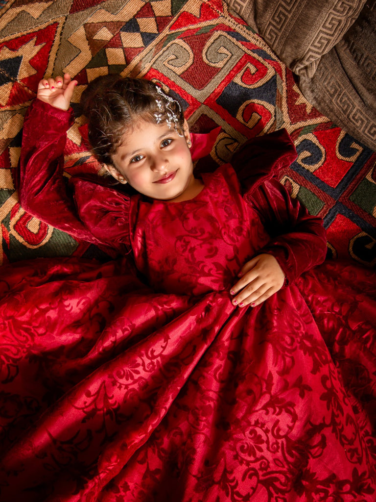 The bambi maroon frock