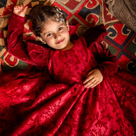 The bambi maroon frock