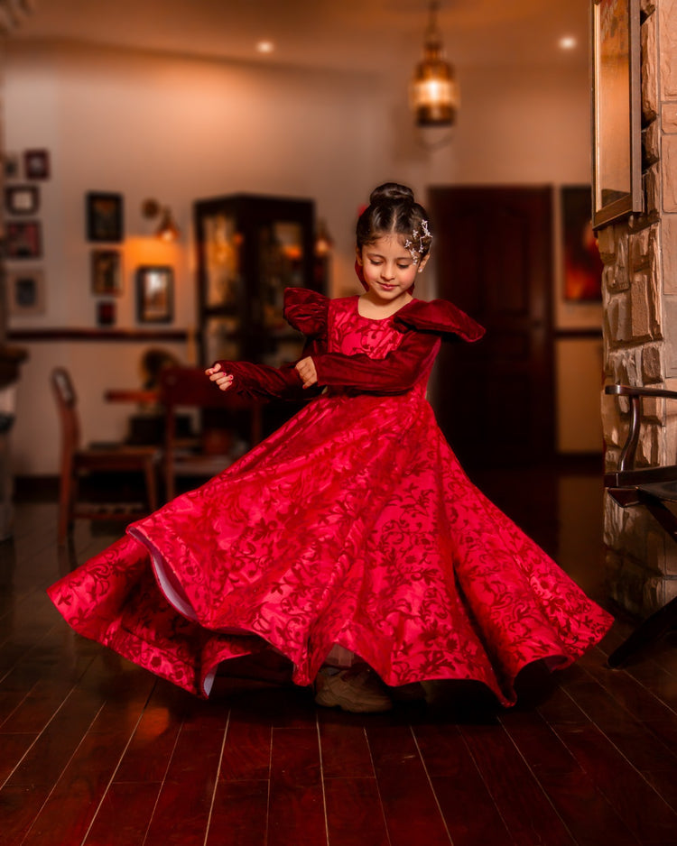 The bambi maroon frock