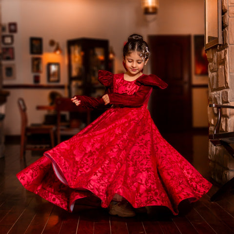 The bambi maroon frock