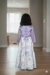 lilac flower lehenga set