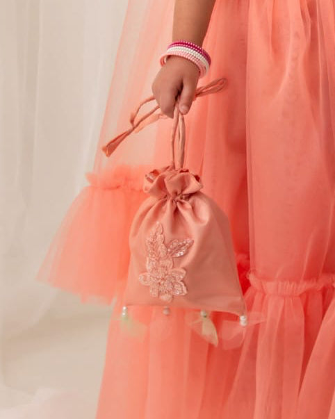 Peach zoya potli ec26