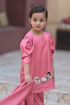 Tea pink bakra eid gharara set