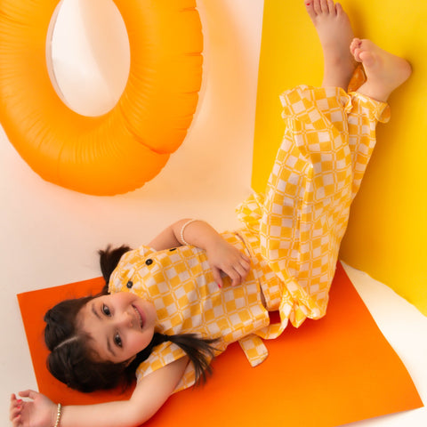 Plaid yellow set