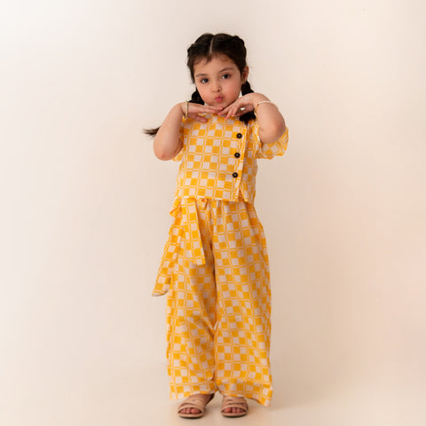 Plaid yellow set