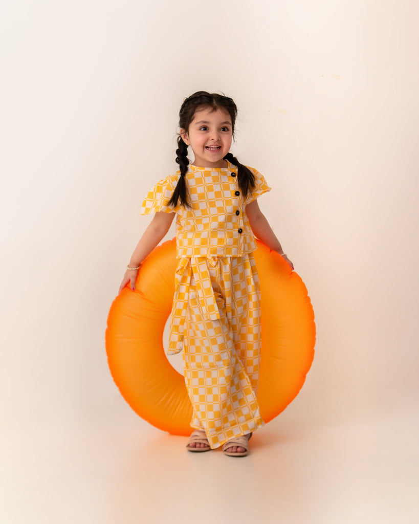 Plaid yellow set